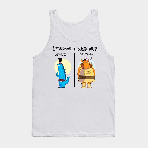 Lizardman or Bugbear? - hats Tank Top by Slack Wyrm